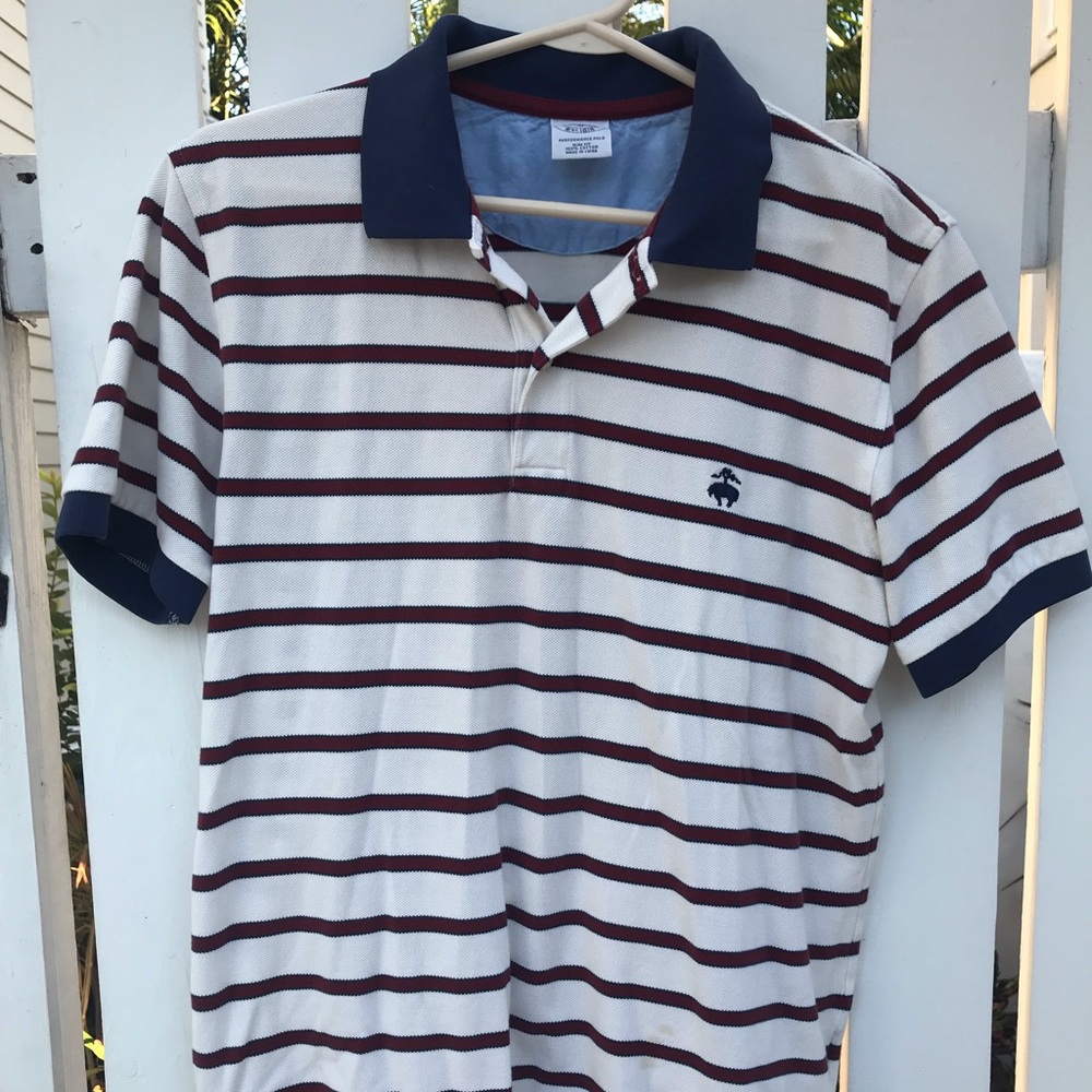 BROOKS BROTHERS slim fit performance polo